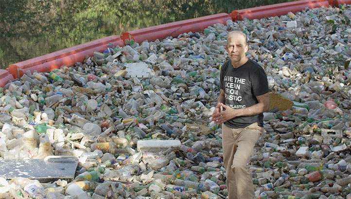 Pictured: The firm's chief executive Fisk Johnson, on a visit to a Plastic Bank collection point. Image: SC Johnson